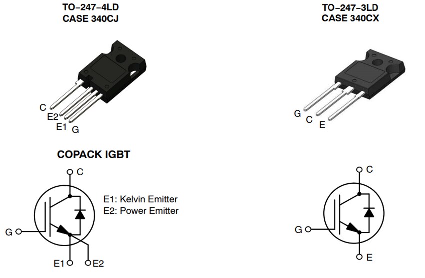 Schematic - onsemi FGH4L40Tx 1200V/40A Field Stop Power IGBTs